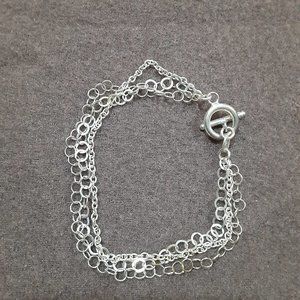 Sterling Silver Jewelry - Sterling Silver multi strand bracelet, toggle Sterling Silver Jewelry - Sterling Silver multi strand bracelet, toggle